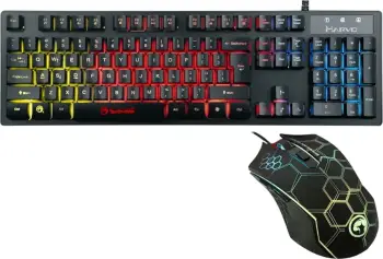 Set tastier dhe maus Marvo KM409 EN 2IN1, të zeza