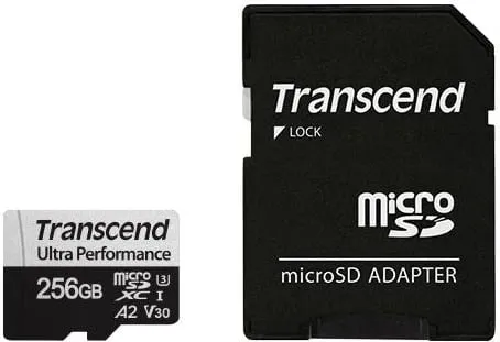 Kartë memorie Transcend 340S MicroSDXC 256 GB Klasa 10 UHS-I / U3 A2 V30 - 1