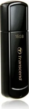 USB flash Transcend JetFlash 350 16GB, USB 2.0, e zezë - 1