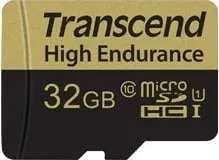 Kartë memorie Transcend MicroSDHC, 32 GB, Class 10, 21 MB/s, e zezë - 1