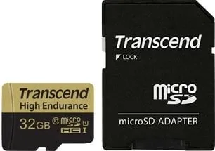 Kartë memorie Transcend MicroSDHC, 32 GB, Class 10, 21 MB/s, e zezë - 2