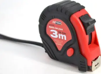 Metër AWTools, 3m x 16 mm, e kuqe / zezë