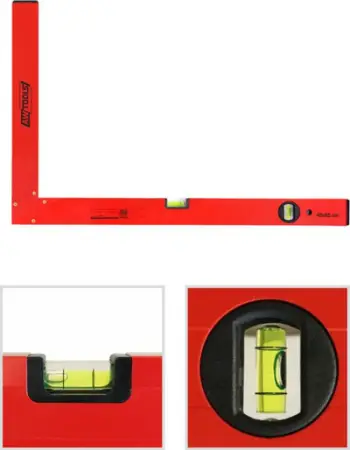 Këndmatës me nivel uji AWTools, 90°, 60 x 120 mm