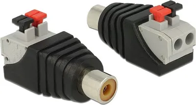 Përshtatës AV Delock Terminal Block, i zi - 1
