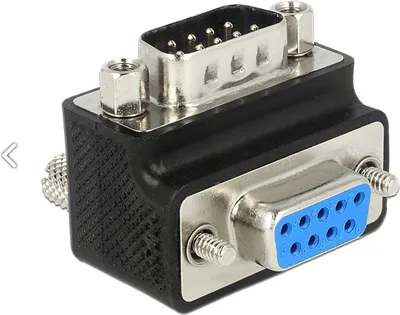 Përshtatës Delock DB-9 - DB-9 (65593), i zi - 2