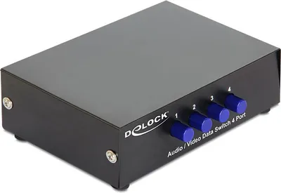 Përshtatës DeLock RCA, 1 x 4 / 4 x 1, i zi - 1