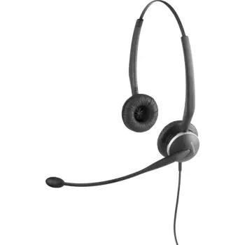 Kufje Jabra GN2100 Duo, me kabllo, 80 - 15000 Hz, për zyrë/qendër thirrjesh, e zezë