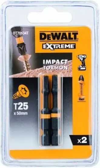 Maja për kaçavidë DeWalt T25, 2 copë (DT70534T)