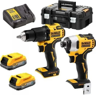 Makine shpimi DeWALT XR, 18V, pa kabllo, e verdhë - 1