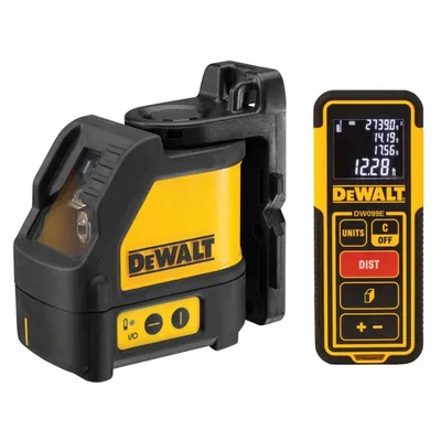 Laser me vijë DeWALT vertikal/horizontal+ LDM Kit - 2