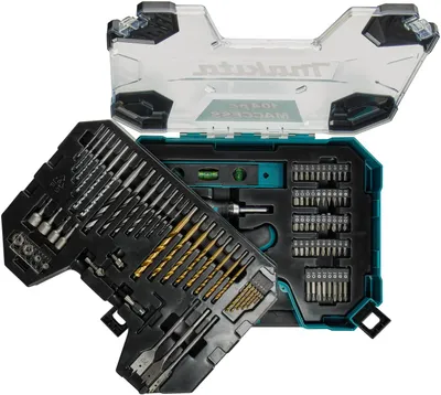 Set aksesorësh Makita E-22604, 104 pjesë, për metal dru dhe gur - 2