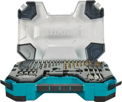 Set aksesorësh Makita E-22604, 104 pjesë, për metal dru dhe gur - 3