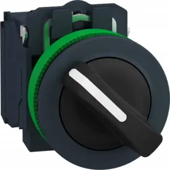 Çelës rrotullues Schneider Electric Harmony XB5 XB5FD21, 2 pozicione, 1NO, i zi
