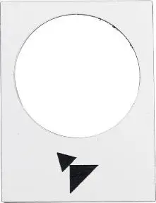 Etiketë përshkruese Schneider Electric, 30 x 40 mm, e bardhë