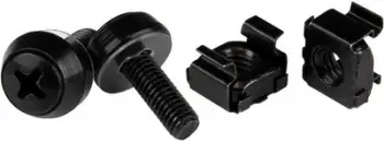 Set dado/ vida StarTech M5 x 12mm, të zeza