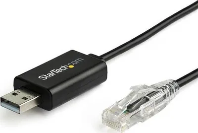 Kabllo StarTech, USB-A - RJ-45, 1.8 m, e zezë - 1
