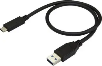 Kabllo StarTech USB-A - USB-C, 0.5 m, e zezë