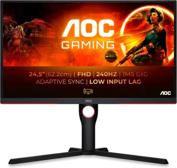 Monitor Gaming AOC G3 25G3ZM/BK / 25″ Full HD 240Hz 0.5ms / HDMI, DP – Zi e kuq