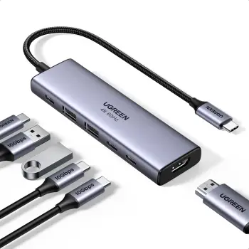 Dock HDMI Revodok 6 in 1, 4K 60Hz, për laptop