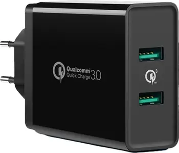 Karikues murale Ugreen CD161, 2x USB A 36W, Quick Charge 3.0, i zi