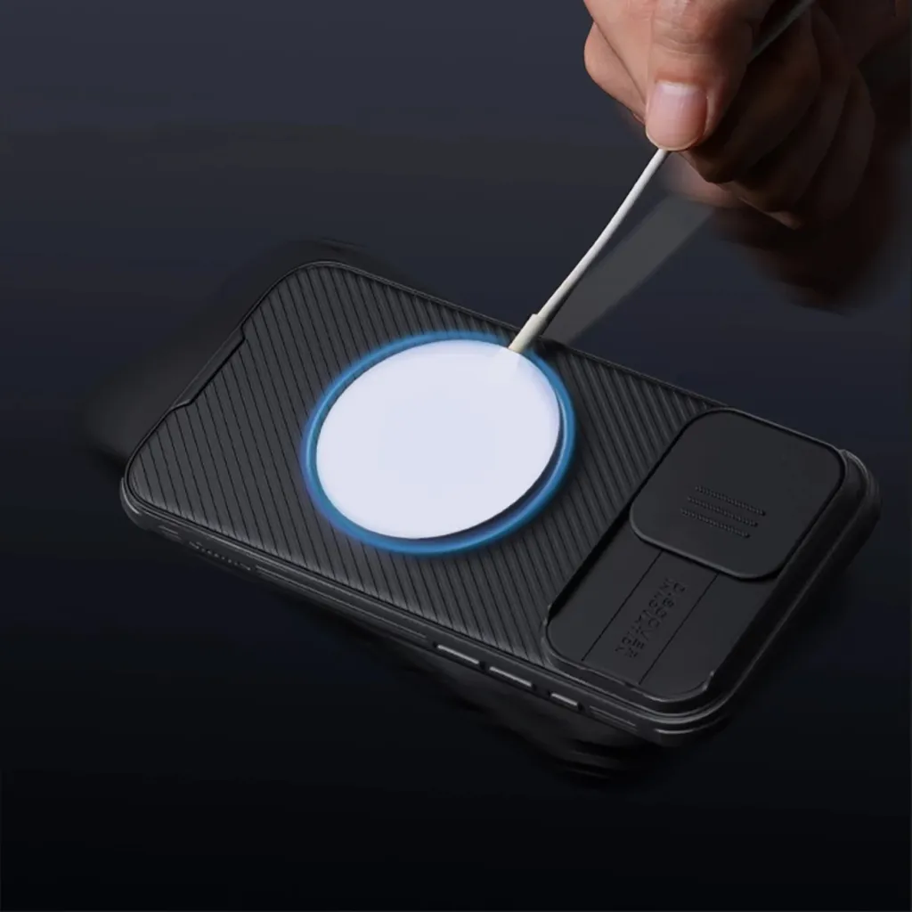 Mbështjellës Nillkin CamShield Pro për iPhone 16 Pro Max, i zi - 15