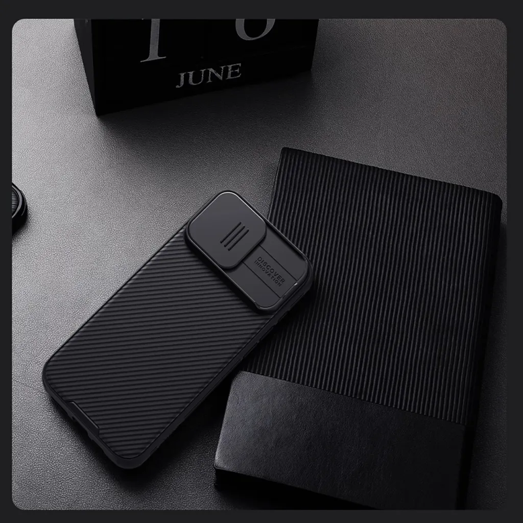 Mbështjellës Nillkin CamShield Pro për iPhone 16 Pro Max, i zi - 18