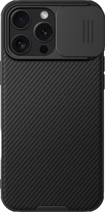 Mbështjellës Nillkin CamShield Pro për iPhone 16 Pro Max, i zi