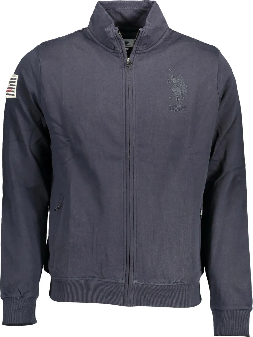 Duks për meshkuj US Polo, me zip, blu - 1