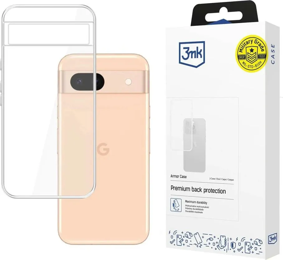 Mbështjellës 3mk Armor Case për Google Pixel 8A 5G, transparent - 1