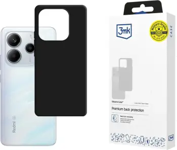 Mbështjellës silikoni 3mk për Xiaomi Redmi Note 14 5G, zi
