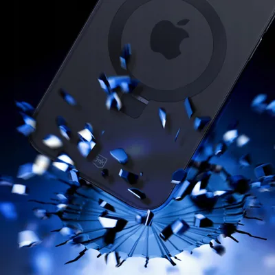 Kapotë 3MK Smoke për iPhone 15 Pro Max, MagSafe, me stand, e zezë - 5