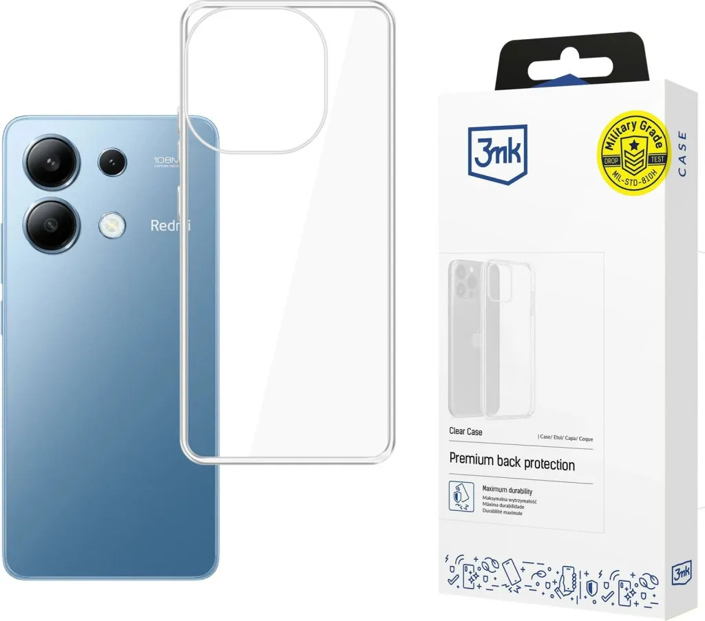 Mbështjellës 3mk Protection Clear Case për Xiaomi Redmi Note 13 4G, Transparent - 1