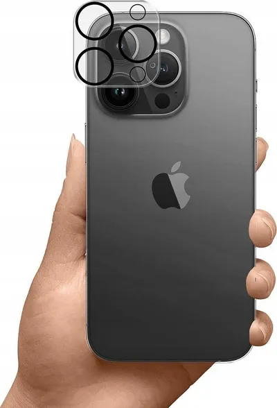 Mbrojtëse xhami për kamera 3MK Lens Protection Pro, Full Cover, për iPhone 12 Pro, transparente - 2