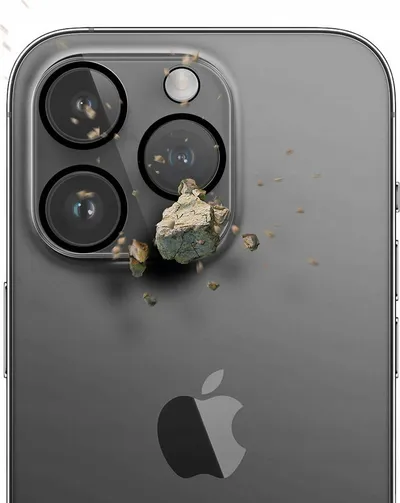 Mbrojtëse xhami për kamera 3MK Lens Protection Pro, Full Cover, për iPhone 12 Pro, transparente - 3