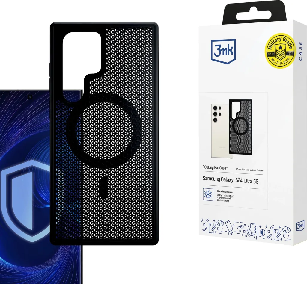 Mbështjellës 3mk COOLing MagCase për Samsung Galaxy S24 Ultra, i zi - 1
