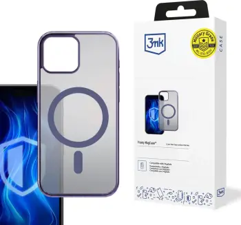 Mbështjellës 3mk Frosty MagCase për iPhone 15, MagSafe, Violet