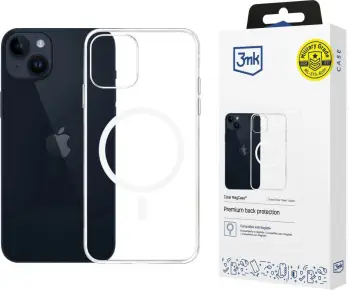 Mbështjellës 3mk Clear MagCase për iPhone 14 Plus, transparent