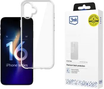Mbështjellës 3mk Armor Case për iPhone 16 Plus, Transparent