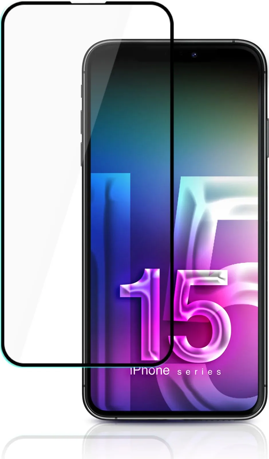 Xham mbrojtës 3mk HardGlass Max Lite për iPhone 15 Pro - 2