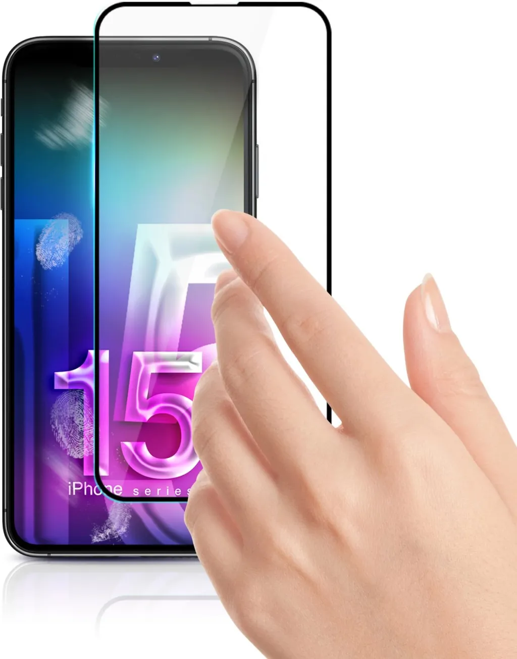 Xham mbrojtës 3mk HardGlass Max Lite për iPhone 15 Pro - 5