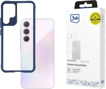 Mbështjellës 3mk Satin Armor Case+ për Samsung Galaxy A35 5G, Transparent/Blue