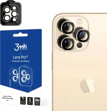 Mbrojtës kamerë 3MK Lens Protection Pro Apple iPhone 13 Pro 13 Pro Max, xham hibrid, ari