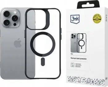 Mbulesë mbrojtëse 3MK Satin Armor MagCase për iPhone 16 Pro Max 6.9", MagSafe, transparente