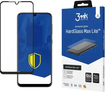 Xham i temperuar 3mk HardGlass Max Lite për Samsung Galaxy A10s, Zi