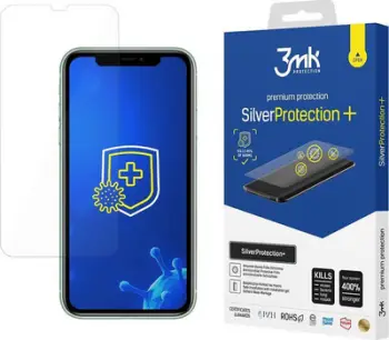 Film mbrojtës për ekran, 3mk Protection SilverProtection+, për iPhone XR/11, Transparent