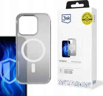 Mbështjellës 3mk Frosty MagCase për iPhone 16 Pro, MagSafe, Bardhë