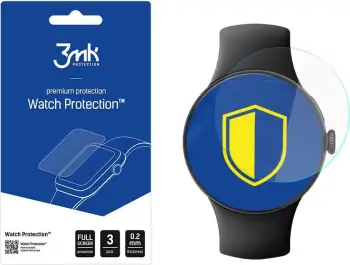 Mbrojtës ekrani 3mk Watch Protection Arc për Google Pixel Watch 3 XL, xham i hollë, mbulim skaj më skaj, transparent