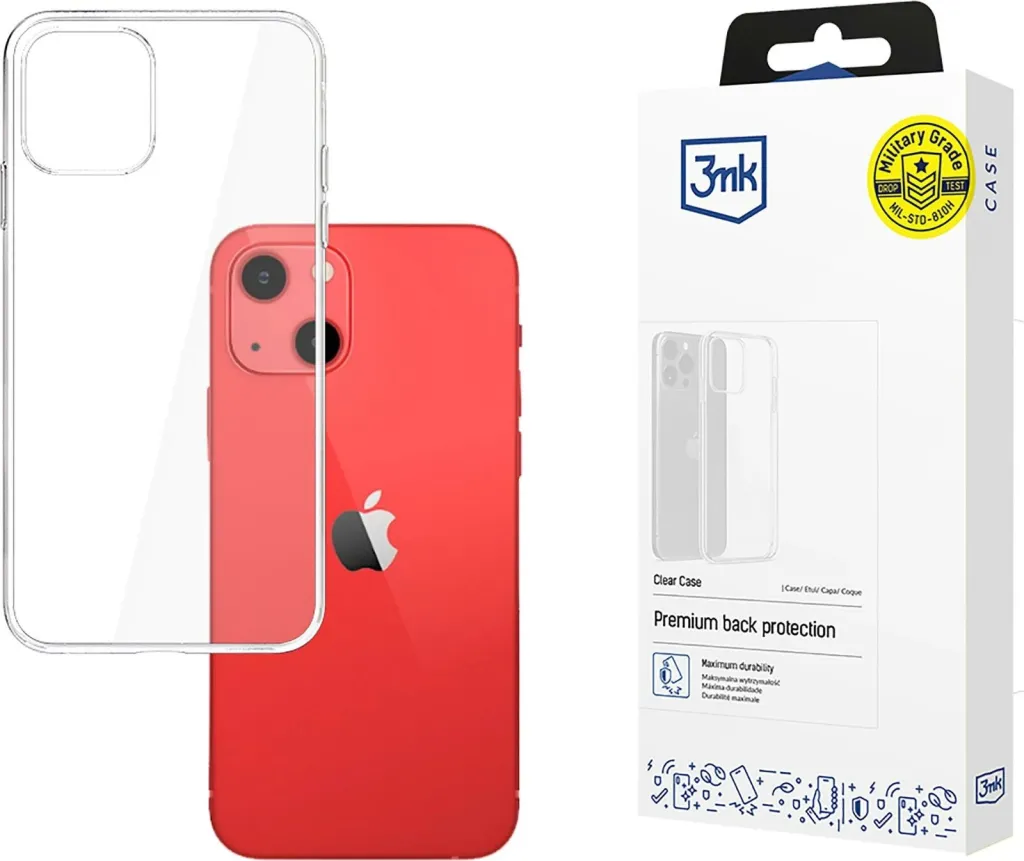 Mbështjellës silikon për iPhone 13 3mk Clear Case, Transparent - 1
