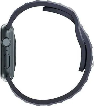 Rrip ore 3mk Silicone për Apple Watch, 38 40 41mm, gri - 2
