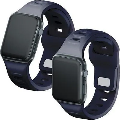 Rrip ore 3mk Silicone për Apple Watch, 38 40 41mm, gri - 5